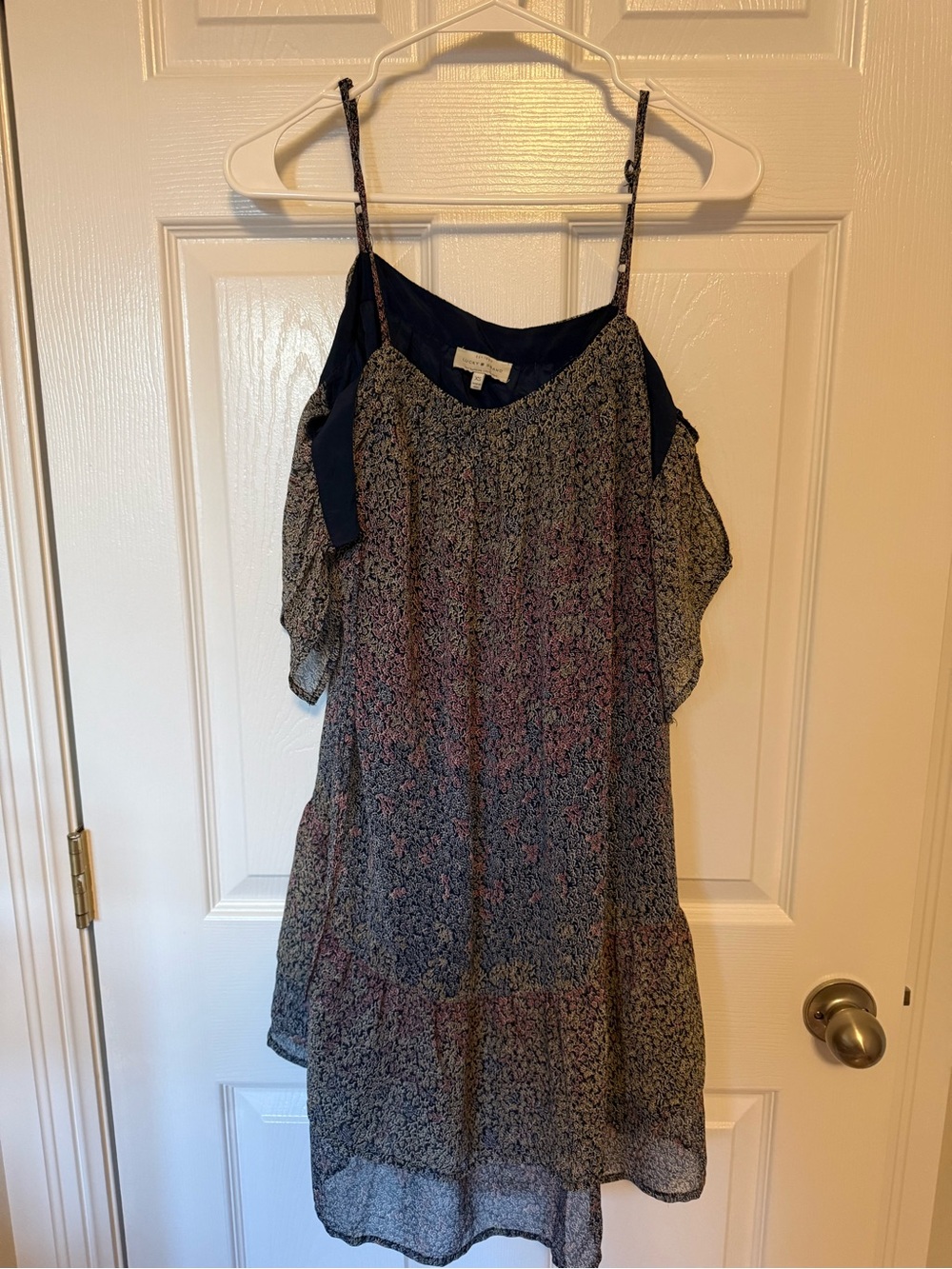 Lucky BranCold Shoulder Ruffle Dress Multi-Color - Picture 2 of 5